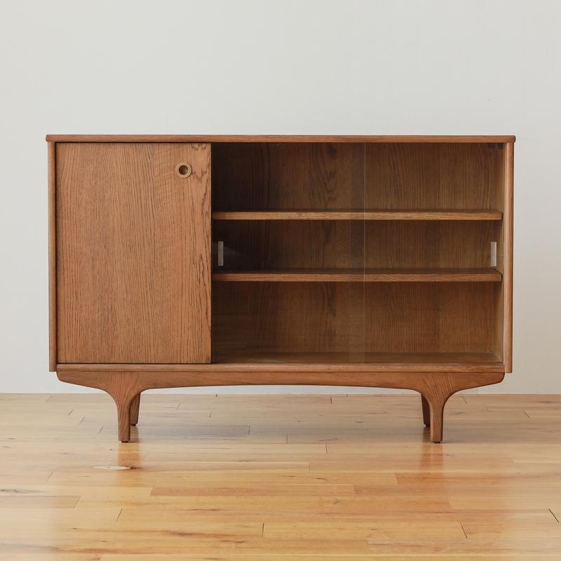 ガラスキャビネット silta 幅120cm 奥行き33cm 高さ79cm キャビネット