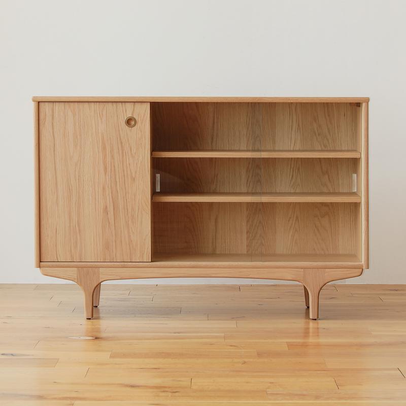 ガラスキャビネット silta 幅120cm 奥行き33cm 高さ79cm キャビネット