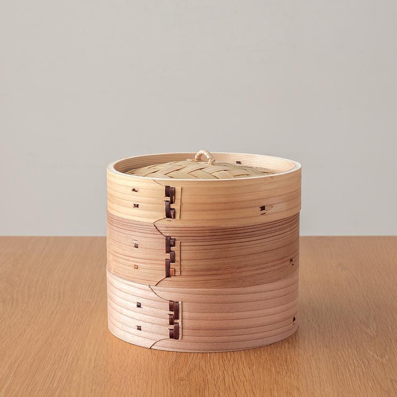 杉 中華せいろ 24cm 1段 セット 蓋付き 蒸籠 天然木 竹 蒸し器 中華