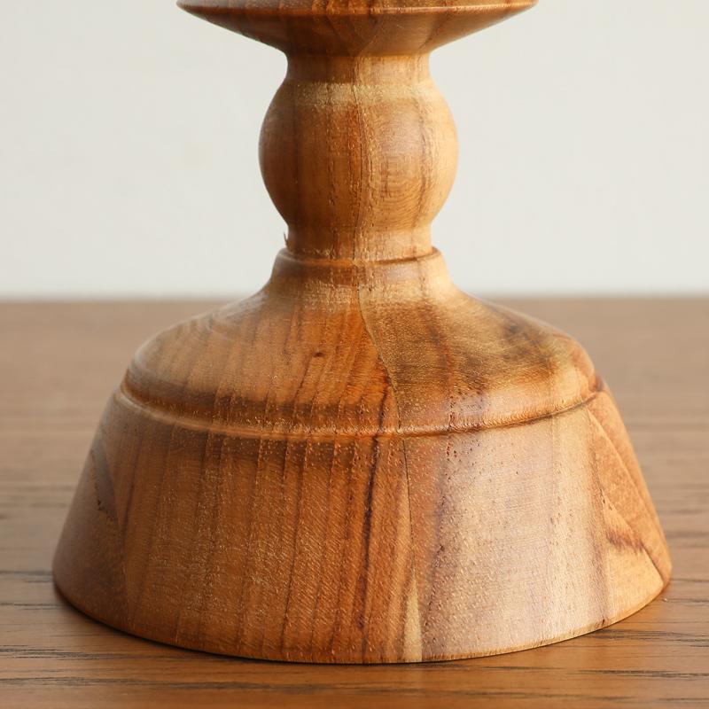 キャンドルホルダー TEAK Mサイズ 4.9cm×15cm キャンドルスタンド 置物