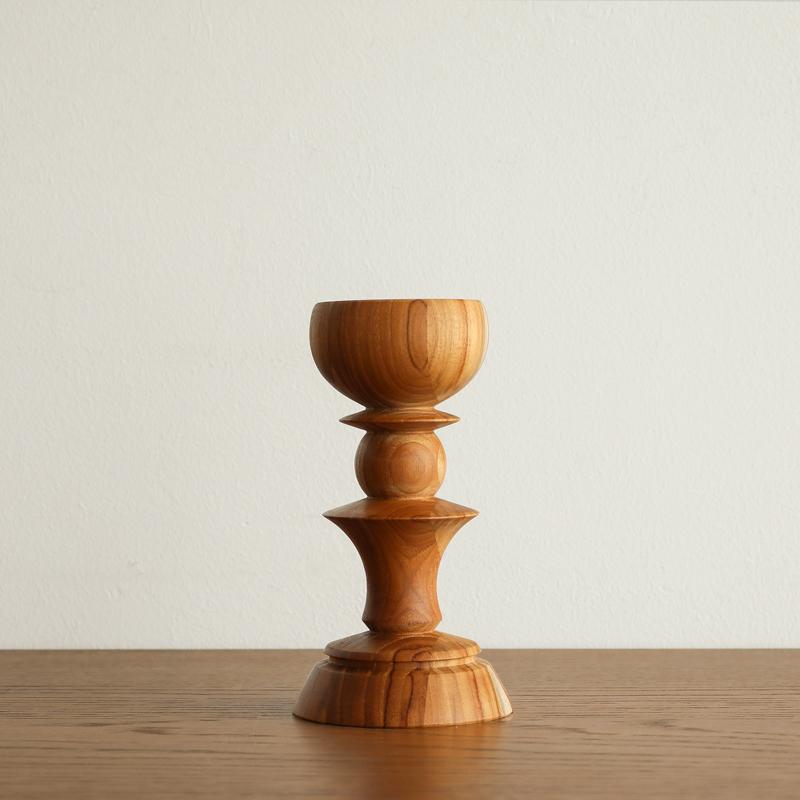 キャンドルホルダー TEAK Sサイズ 6.6×12.4 キャンドルスタンド キャンドルホルダー TEAK Sサイズ 6.6×12.4 キャンドルスタンド