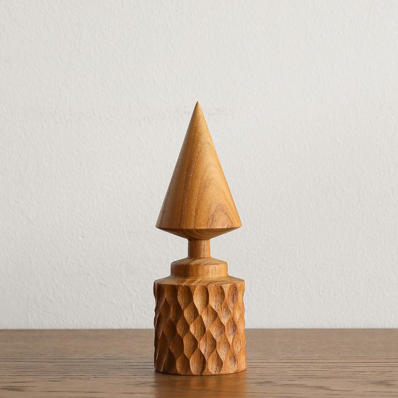 リングホルダー TEAK Dタイプ オブジェ 置物 天然木 チーク 木製