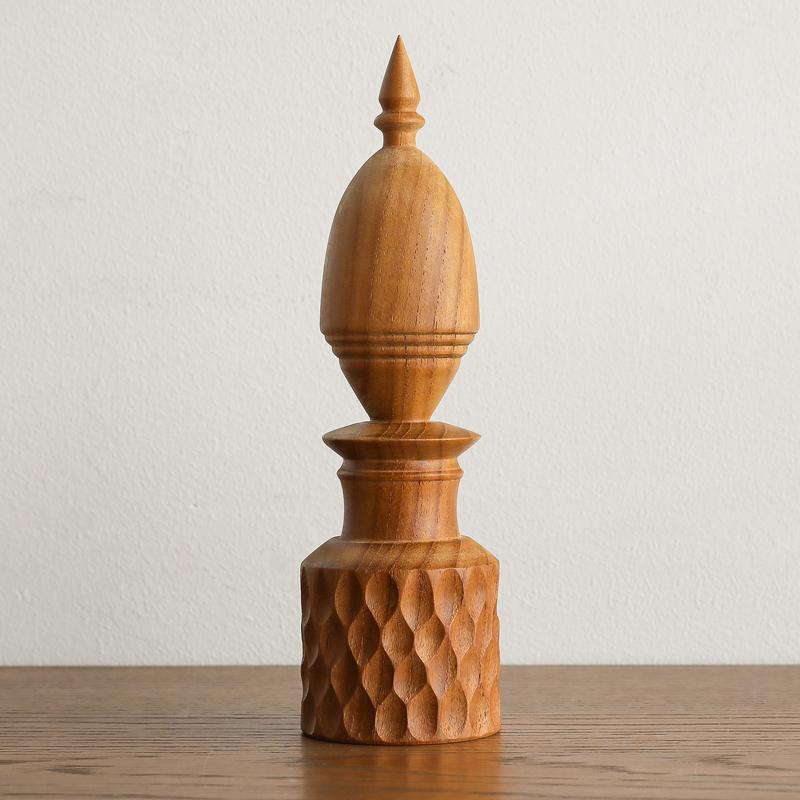 リングホルダー TEAK Dタイプ オブジェ 置物 天然木 チーク 木製
