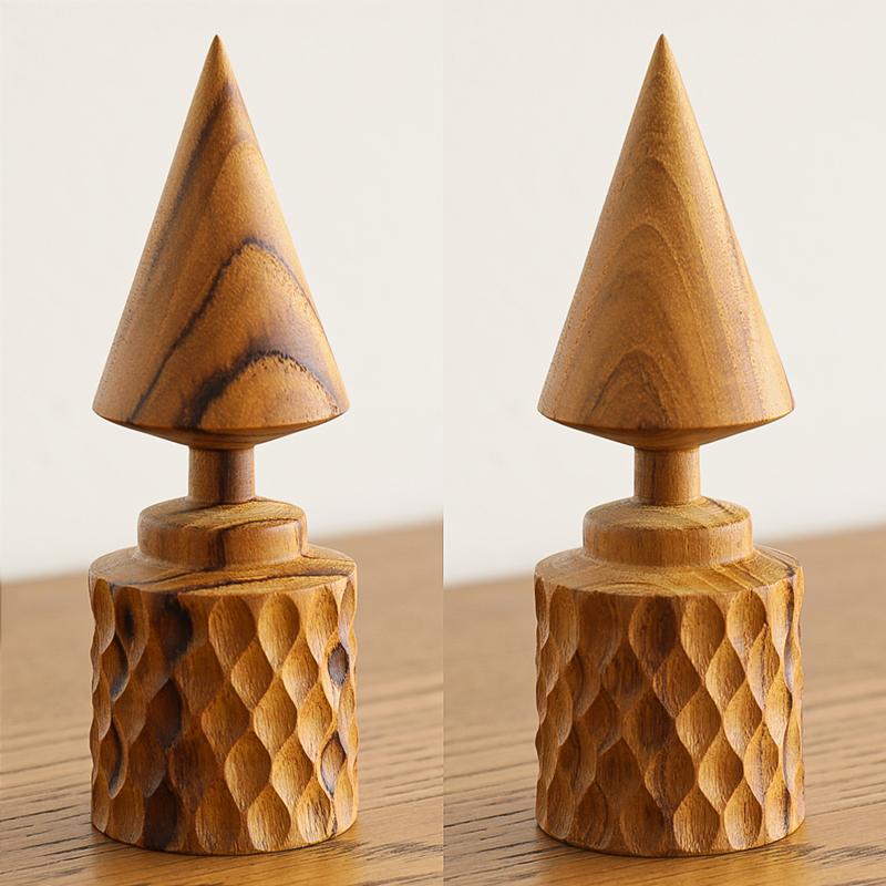 リングホルダー TEAK Dタイプ オブジェ 置物 天然木 チーク 木製