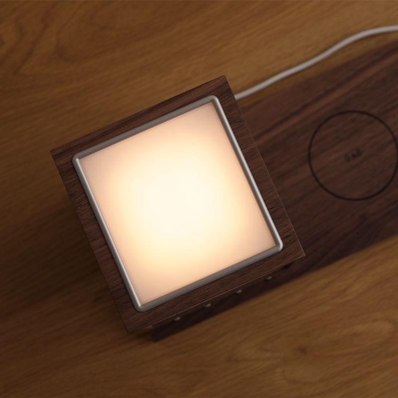 オーディオ Tivoli Audio REVIVE スピーカー Bluetooth LED ライト 照明  ワイヤレス 充電器 ウォールナット グレー MREV-0111-ROW 送料無料 即日出荷可能｜receno｜09