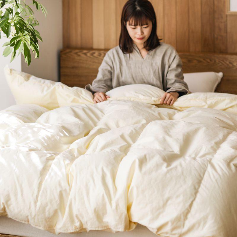 ハンガリー産羽毛】 高級羽毛布団 遠赤外線効果（ダックダウン95