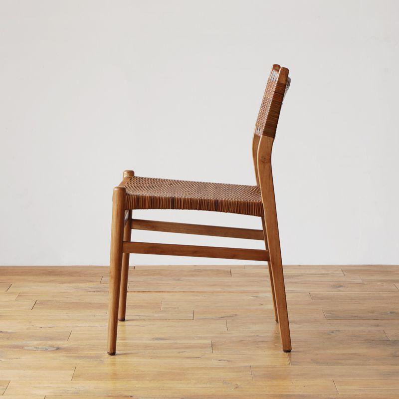 木製ブラウン椅子 チーク材 f32180e208f32a21d87fd541f221bc