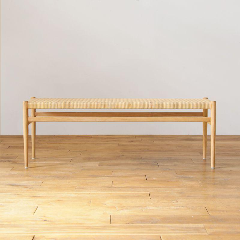 ダイニング ベンチ WICKER／NA ラタン ナチュラル ヴィンテージ あす