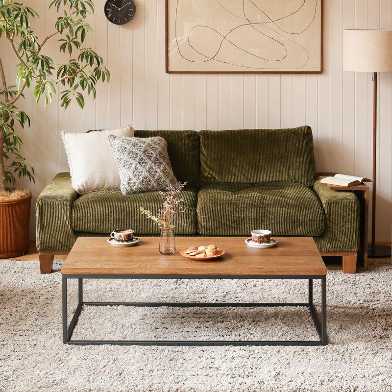 コーヒーテーブル WIRY／BR センターテーブル ローテーブル オーク