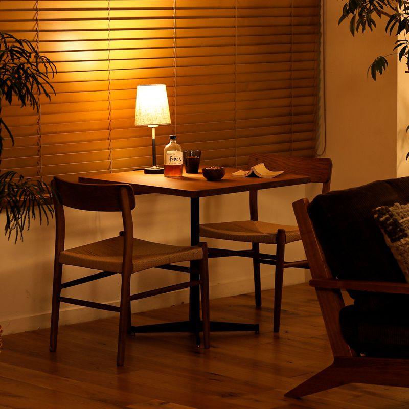 カフェテーブル WIRY／NA アイアン 正方形 70 ブラウン ヴィンテージ