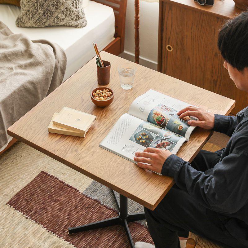 カフェテーブル WIRY／NA アイアン 正方形 70 ブラウン ヴィンテージ