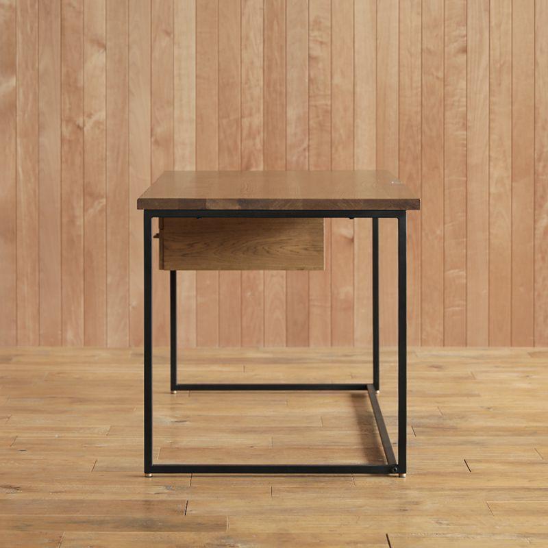 デスク WIRY/BR オフィスデスク パソコンデスク アイアン 真鍮 オーク