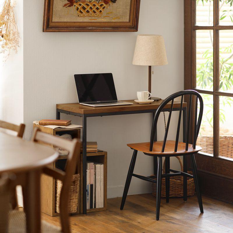 オーク材 デスク ビンテージ 引き出し付 拡張板 アメリカ 机 仕事机