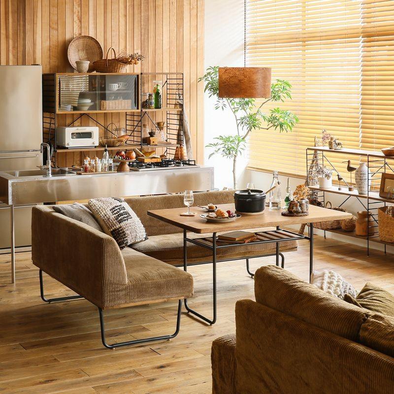 二人掛けソファ WIRY ヴィンテージ ブルックリン 西海岸 コーデュロイ