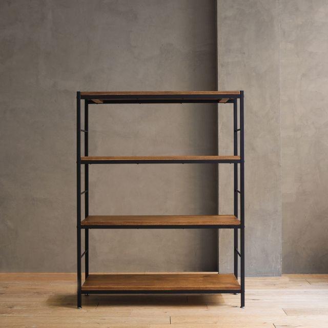 収納 シェルフ ZAGA ラック 90 高さ 83cm ヴィンテージ 西海岸