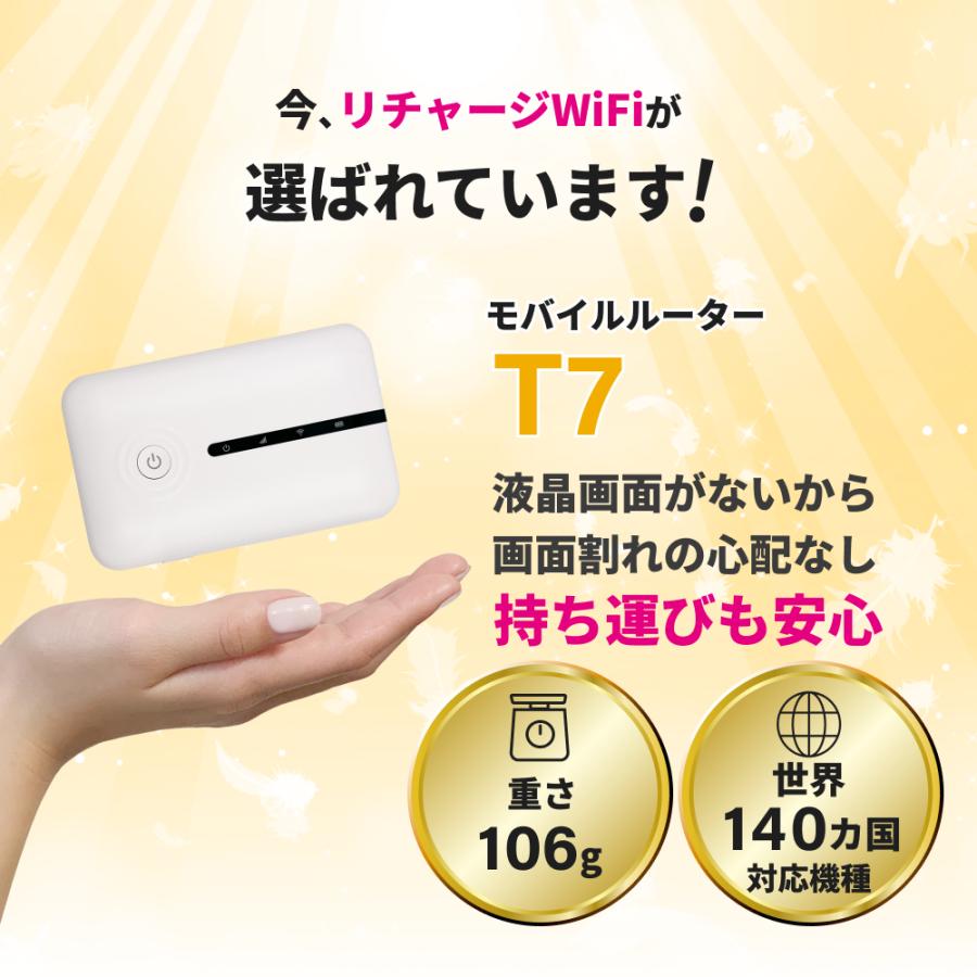 リチャージWiFi 【リチャージWiFi】T7 10ギガ付き 365日間 小型 リチャージWiFi 【リチャージWiFi】T7 10ギガ付き 365日間 小型
