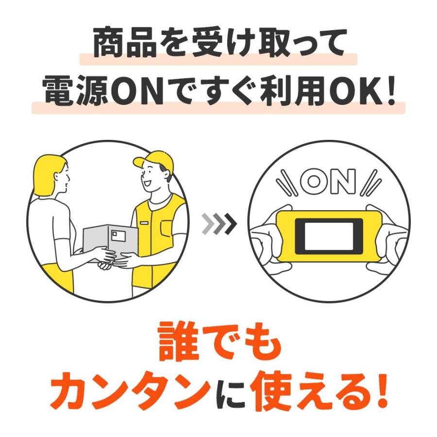 【リチャージWiFi】50ギガ付きモバイルルーター ポケットWi-Fi 契約＆工事不要な買い切り型 追加ギガチャージ機能付き 電源ONで即時使える [ギガ有効期間365日]｜rechargewifi｜07