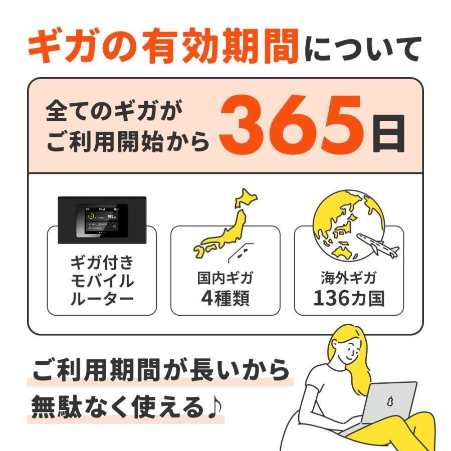 【リチャージWiFi】50ギガ付きモバイルルーター ポケットWi-Fi 契約＆工事不要な買い切り型 追加ギガチャージ機能付き 電源ONで即時使える [ギガ有効期間365日]｜rechargewifi｜09