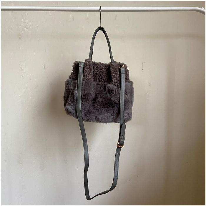CACHELLIE（カシェリエ） ミックスファー 2wayトート C8550