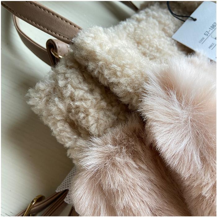 CACHELLIE（カシェリエ） ミックスファー 2wayトート C8550