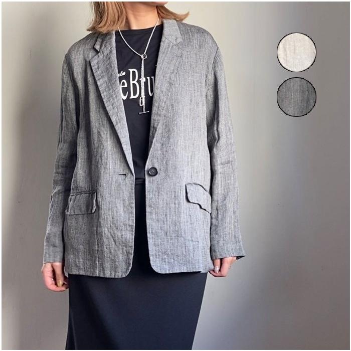 Cafune（カフネ） ヘリンボーン リネン ジャケット 515413