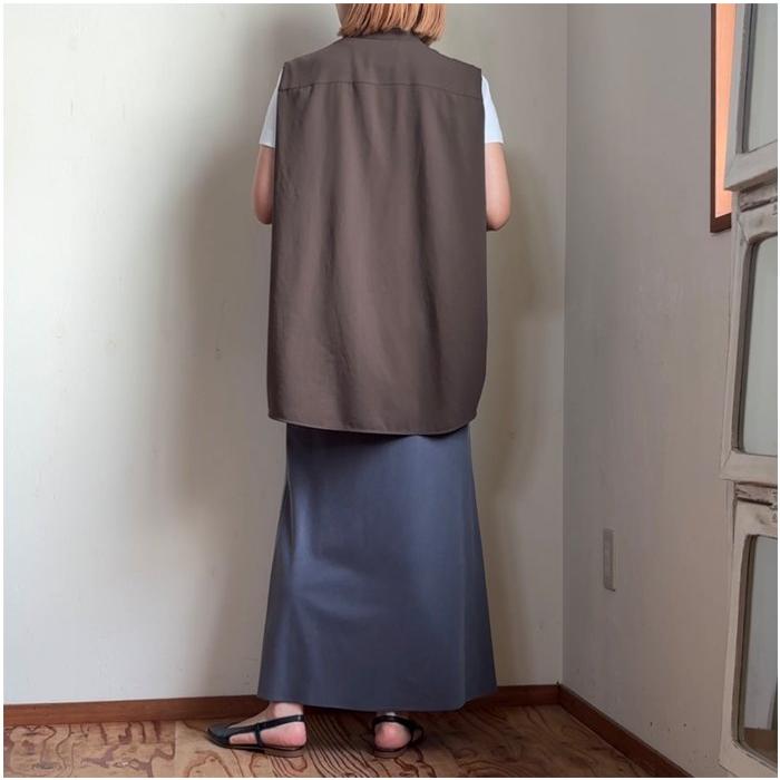 極美品　cafune フィブリルジャージバイアススカート　キュプラ　17,600 Cafune（カフネ） フィブリル ジャージー バイアススカート 535603