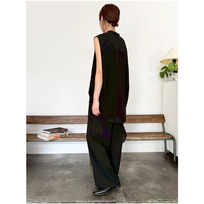 新品タグ付き　カフネ　マットストレッチ　ジョーゼットベーカーパンツ cafune】マットストレッチジョーゼットベイカーパンツ/535607