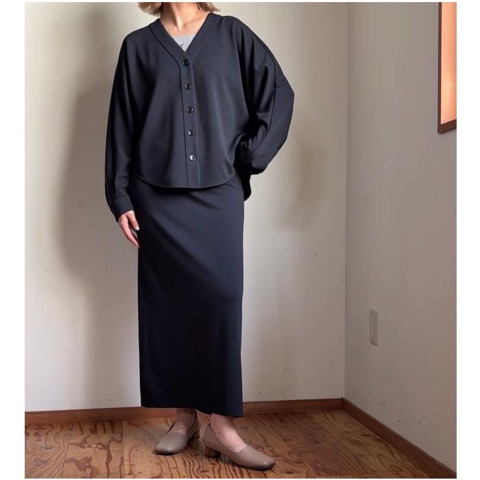 Cafune（カフネ） ダブルニット バックフレアスカート 515607/535631