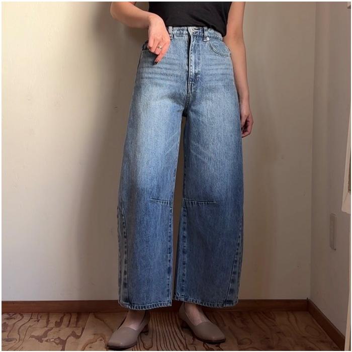 ミリ❤︎ カフネ　ダメージ加工　ブルーデニム デニムパンツ NH X CLOT ． SAVAGE DENIM DP