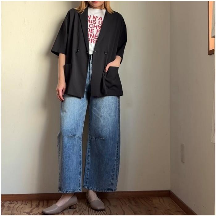 Cafune（カフネ） CYNICAL シニカル コクーンデニムパンツ 552-96033