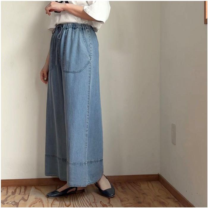 Cynical（シニカル） テンセルデニム ワイドパンツ 612-96048