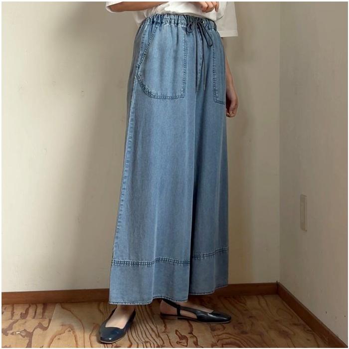 Cynical（シニカル） テンセルデニム ワイドパンツ 612-96048