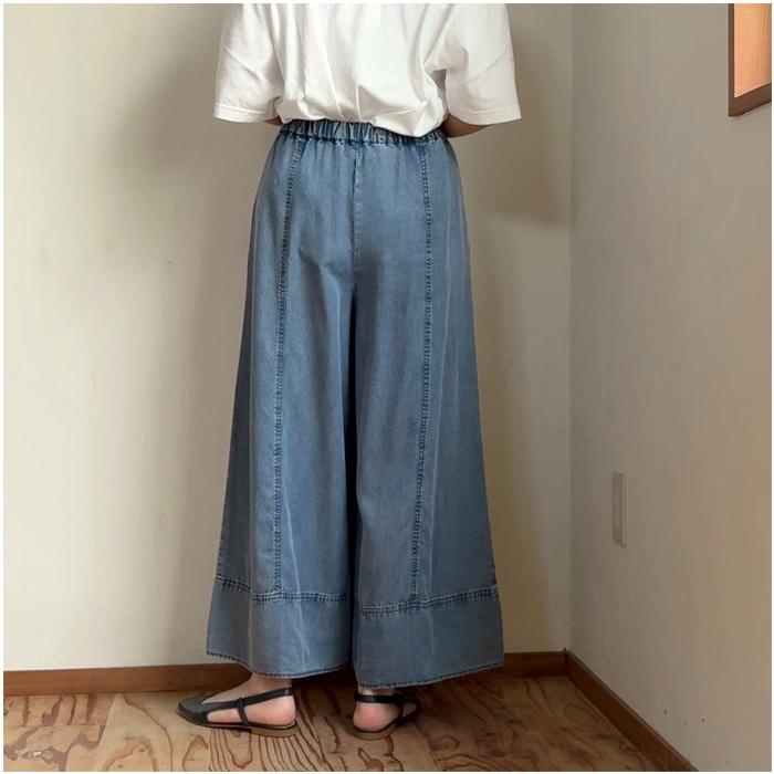 Cynical（シニカル） テンセルデニム ワイドパンツ 612-96048