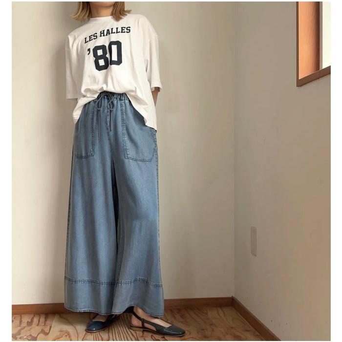Cynical（シニカル） テンセルデニム ワイドパンツ 612-96048