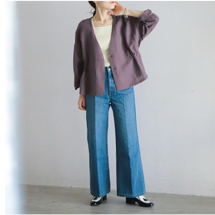 FIL DE FER（フィルデフェール） 11.5ozデニム スッキリワイドパンツ