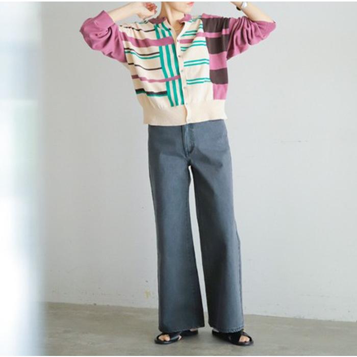 FIL DE FER（フィルデフェール） 11.5ozデニム スッキリワイドパンツ