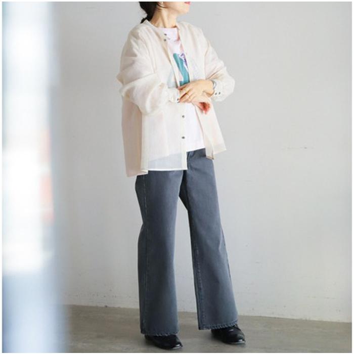 FIL DE FER（フィルデフェール） 11.5ozデニム スッキリワイドパンツ