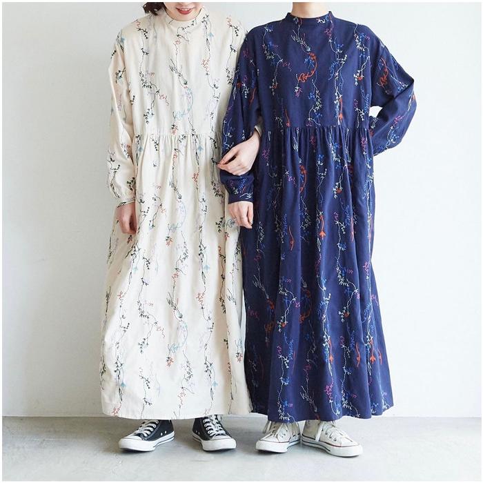 l'atelier du savon ワンピース 刺繍 アトリエドゥサボン