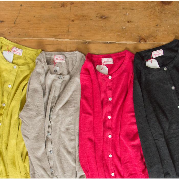 春夏 Mao Made マオメイド Uv加工クルーネックリネンカーディガン Maomade ルシェルシュ Yahoo 店 通販 Yahoo ショッピング