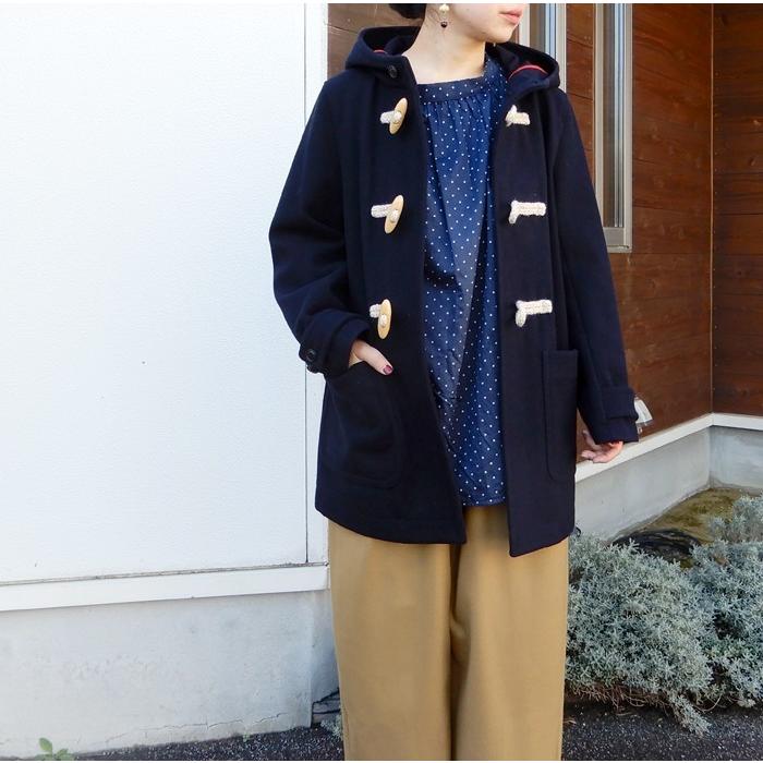 ato アトウ　ダッフルコート　ネイビー　36 新品未使用品 40%OFF】to touch トゥータッチ メルトンダッフルコート TO18J-03