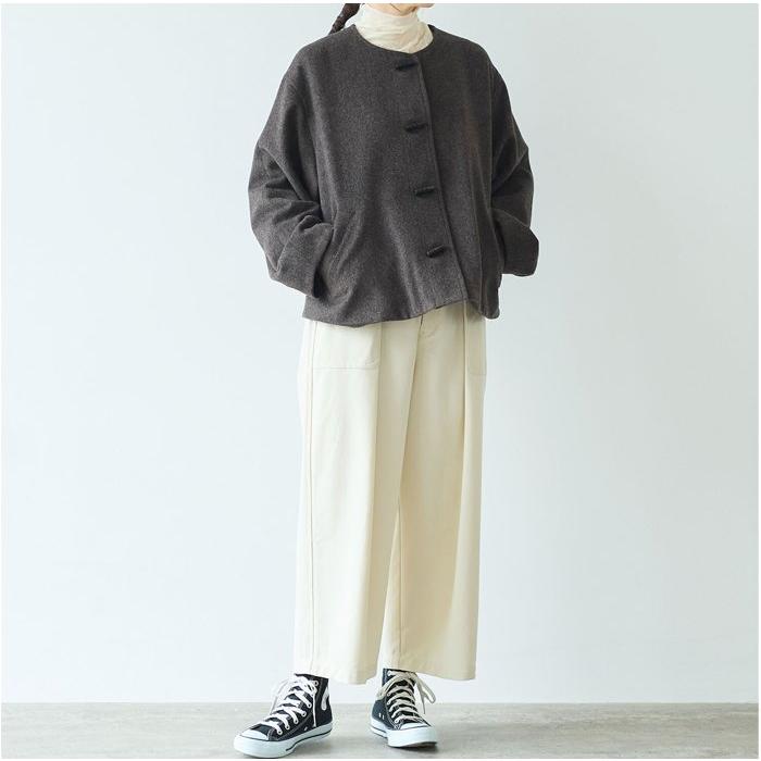 祝日限定価格△ウールスーパー120ビーバー トグルボタン　ショートコート yuni 【30%OFF】yuni ユニ ウールスーパー120ビーバー トグルボタン