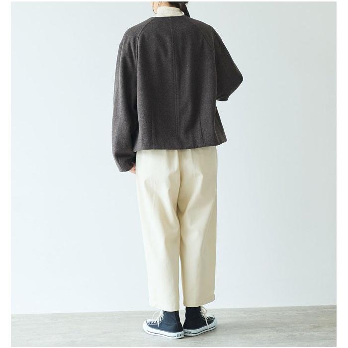 yuni 【20%OFF】yuni ユニ ウールスーパー120ビーバー トグルボタン