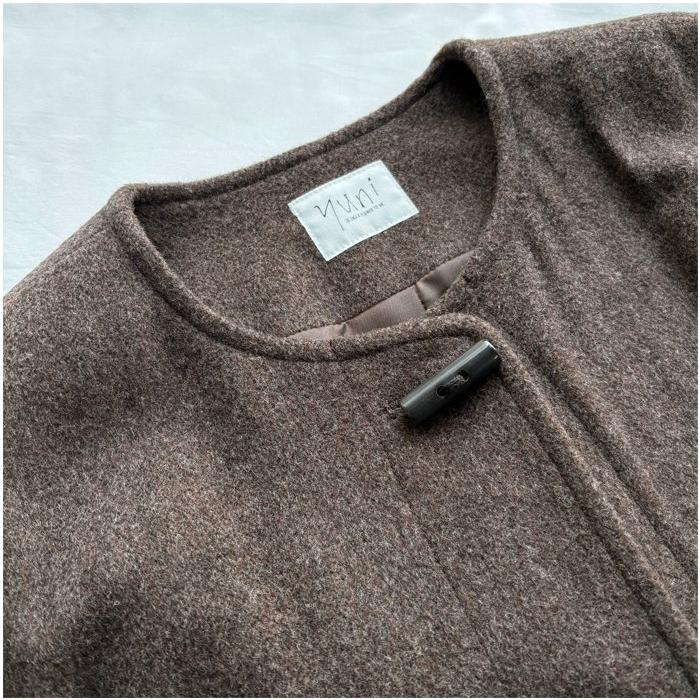 yuni 【20%OFF】yuni ユニ ウールスーパー120ビーバー トグルボタン