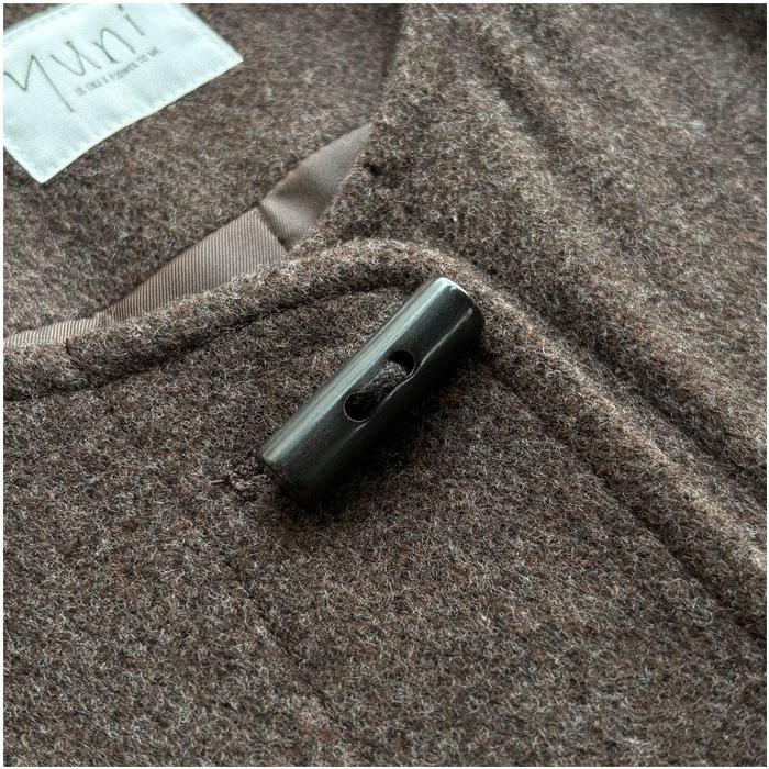 yuni 【30%OFF】yuni ユニ ウールスーパー120ビーバー トグルボタン