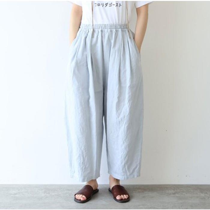 yuni ユニ 単色刺繍wide pettit pants 17-01-PT-016-26-1