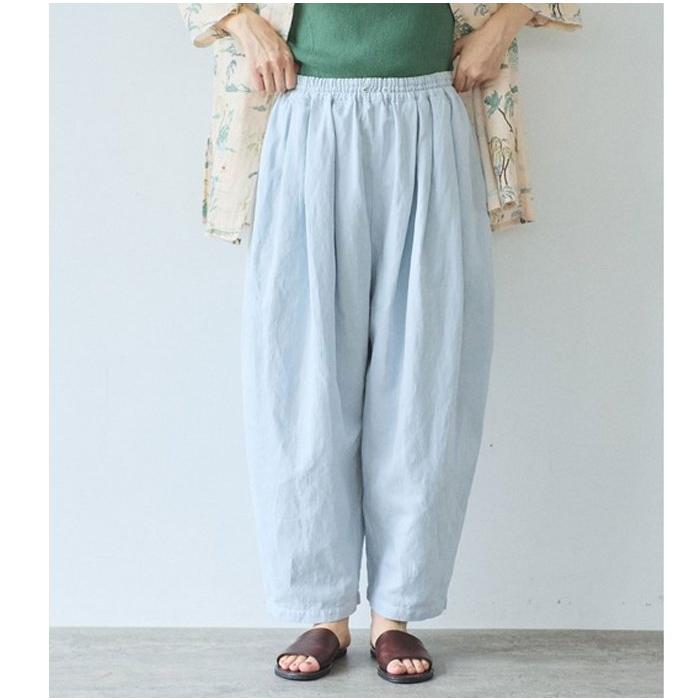 yuni ユニ 単色刺繍wide pettit pants 17-01-PT-016-26-1