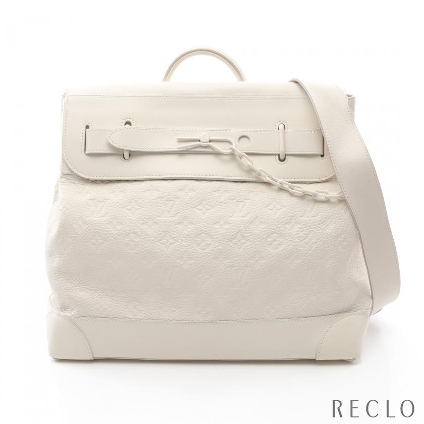 ルイ・ヴィトン LOUIS VUITTON スティーマーPM ハンドバッグ バッグ レザー モノグラム・アンプラント レディース ホワイト系 M53279 【中古】 LOUIS VUITTON（ルイ・ヴィトン） スティーマーPM モノグラムアン