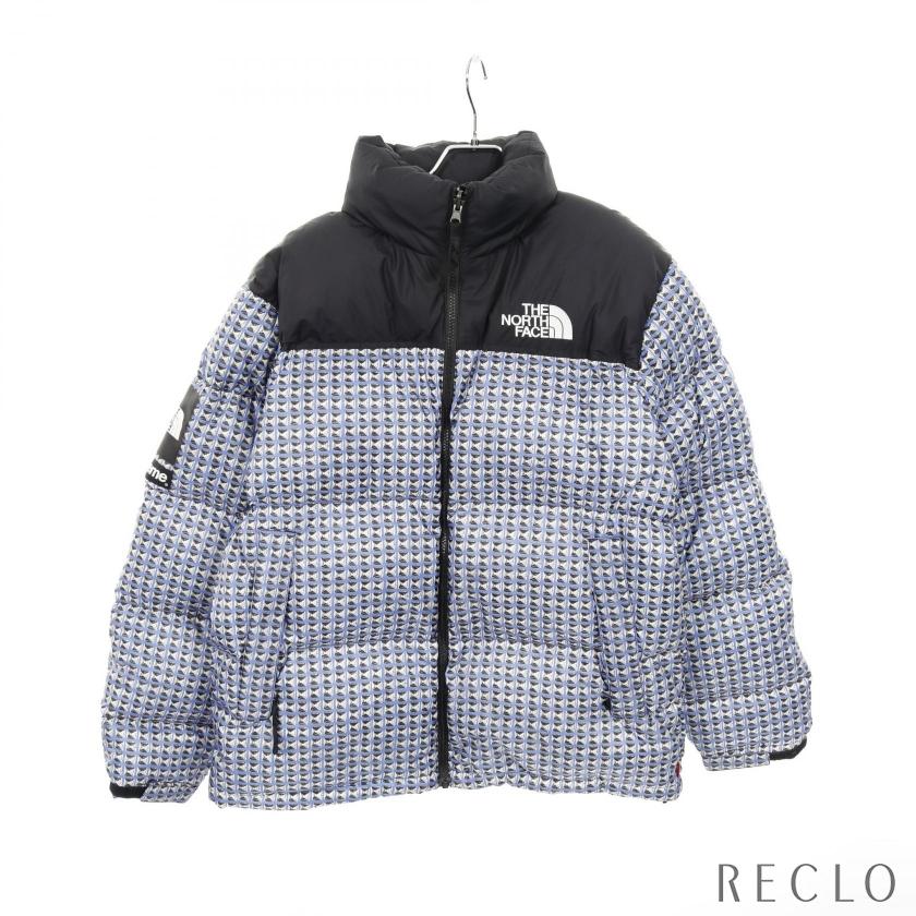 ザ・ノースフェイス THE NORTH FACE THE NORTH FACE × Supreme Studded Nuptse ダウンジャケット 衣料品 アウター ナイロン メンズ ブラック系 / ブルー系 ND421001 【中古】 ザノースフェイス THE NORTH FACE × Supreme Studded Nuptse ダウン