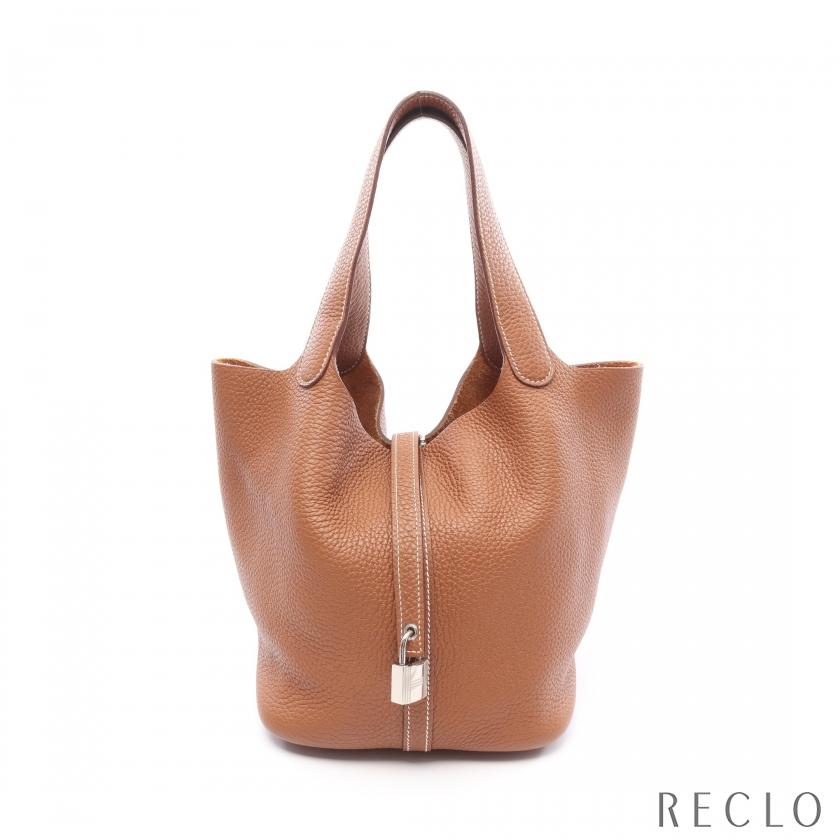 HERMES（エルメス） ピコタンロックMM ゴールド ハンドバッグ トリヨン