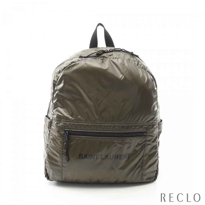 サンローラン SAINT LAURENT ヌックス リュックサック バックパック バッグ ナイロン レディース カーキ系 623698 【中古】 SAINT LAURENT サンローラン Saint Laurent ヌックス バックパック